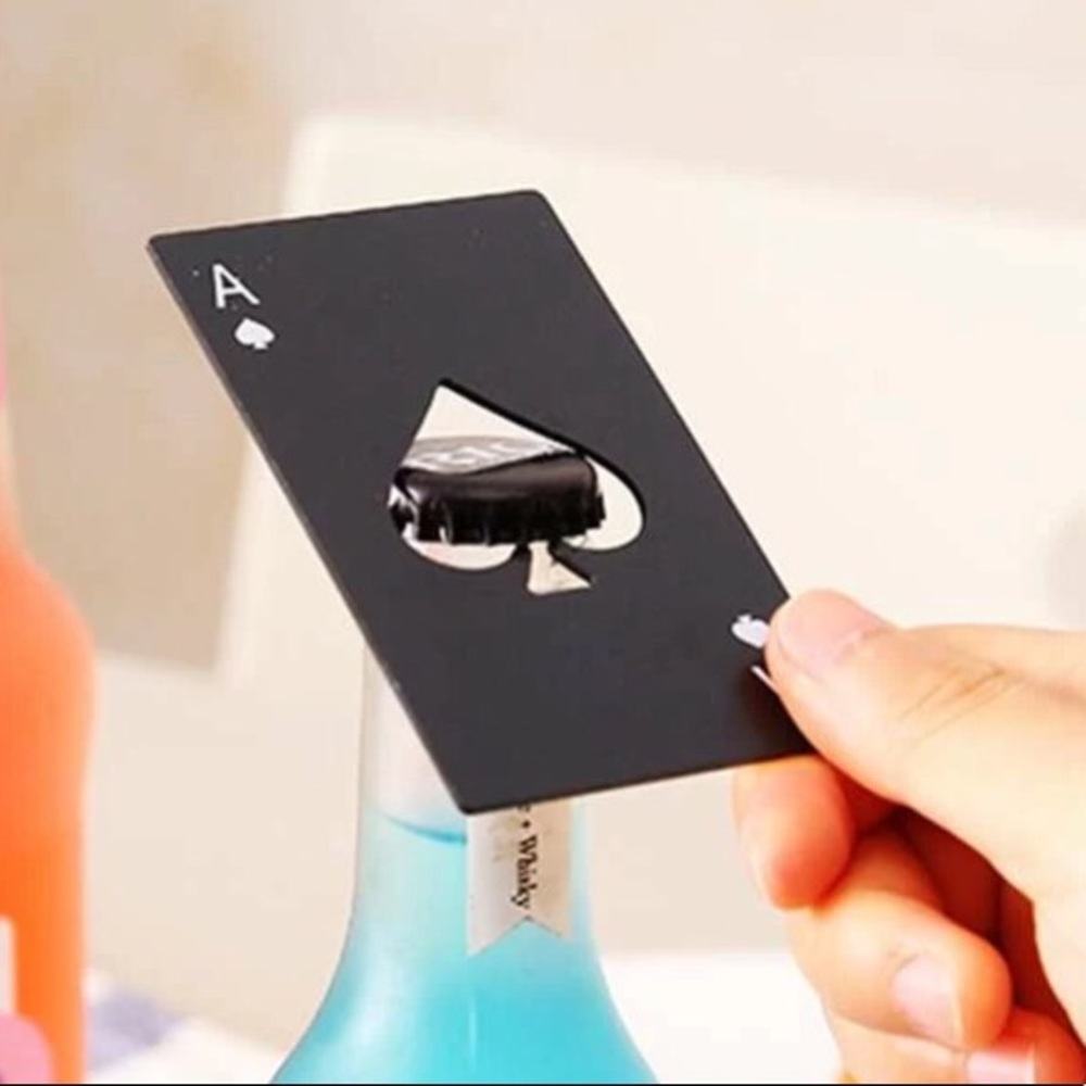 ♠️ Ace Of Spades Poker Card Bottle Opener ♠️
